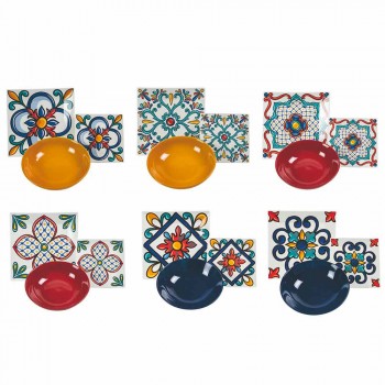 18 stykke moderne Gres og porcelænsfarvede pladeservice - Iglesias