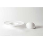 Spisesæt med luksuriøs design Cloche i hvidt porcelæn 8 stykker - Flavia Viadurini