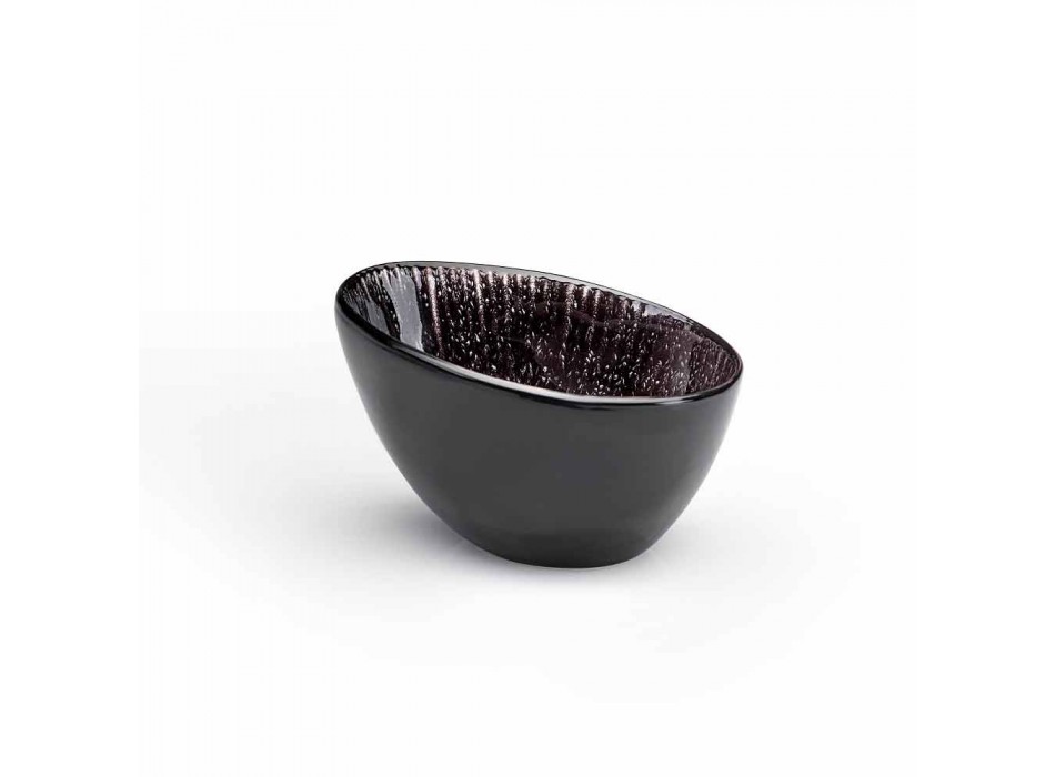 Spisesæt 28 stk. Komplet sort porcelæns moderne design - Skar Viadurini