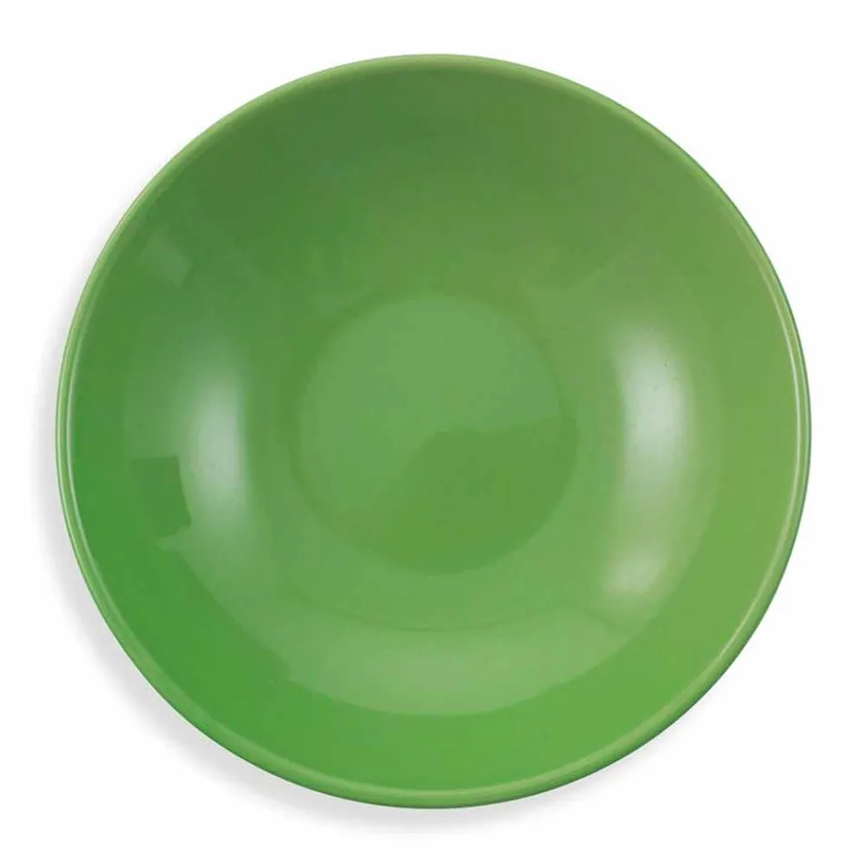 Service til etniske retter i porcelæn og farvet og moderne stentøj 18 stykker - Fez Viadurini