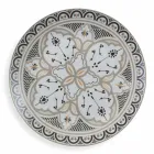 Service til etniske retter i porcelæn og farvet og moderne stentøj 18 stykker - Fez Viadurini