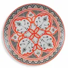 Service til etniske retter i porcelæn og farvet og moderne stentøj 18 stykker - Fez Viadurini