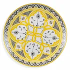 Service til etniske retter i porcelæn og farvet og moderne stentøj 18 stykker - Fez Viadurini