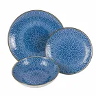 Retter service i hård Dolomitgrå, lyseblå eller blå 18 stykker - arabisk Viadurini