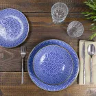 Retter service i hård Dolomitgrå, lyseblå eller blå 18 stykker - arabisk Viadurini