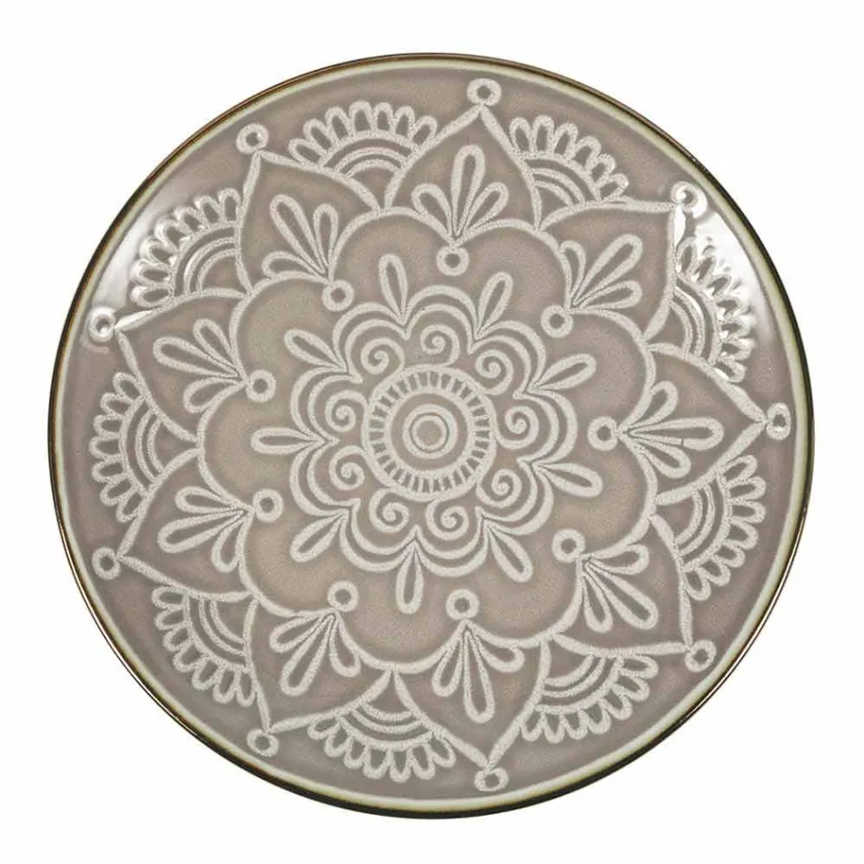 Retter service i hård Dolomitgrå, lyseblå eller blå 18 stykker - arabisk Viadurini