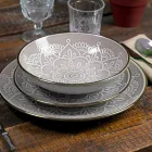 Retter service i hård Dolomitgrå, lyseblå eller blå 18 stykker - arabisk Viadurini