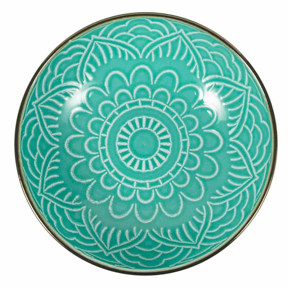 Retter service i hård Dolomitgrå, lyseblå eller blå 18 stykker - arabisk Viadurini