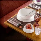 Hvid porcelæns servis sæt 23 stk moderne og elegant design - Nalah Viadurini