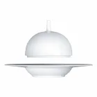 Moderne og elegant middagsmiddagssæt i porcelæn 24 stykker - teleskop Viadurini