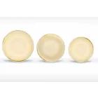 18 stykke porcelænsfarvet og moderne aftensmadstjeneste - Rurolo Viadurini