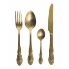 Sort eller guld satin bestiksæt komplet 24 stykker - Fantasy Viadurini