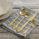 Sort eller guld satin bestiksæt komplet 24 stykker - Fantasy Viadurini