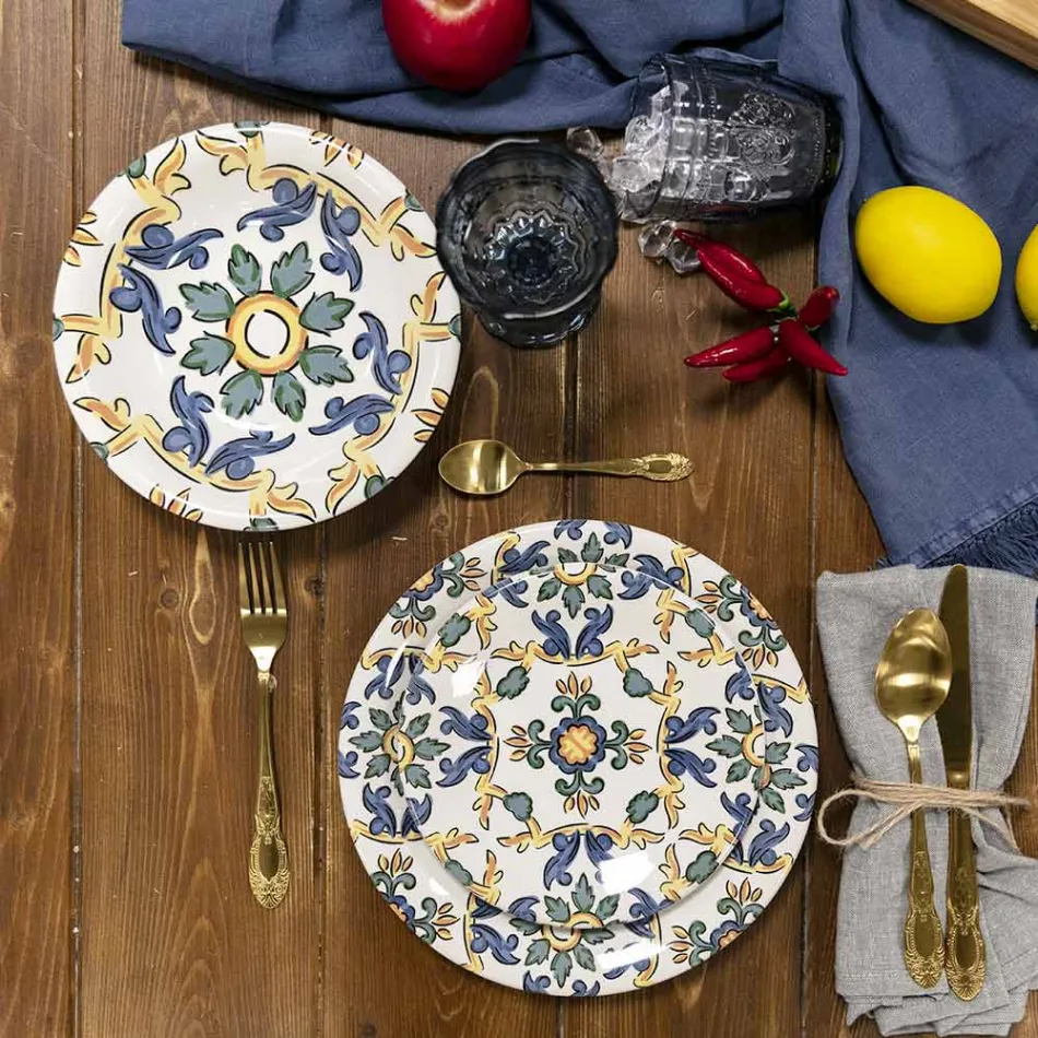 Sort eller guld satin bestiksæt komplet 24 stykker - Fantasy Viadurini