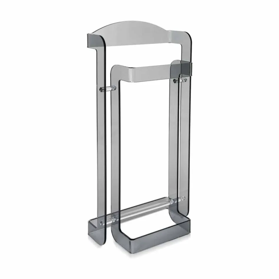 Moderne design Servomuto plexiglas røget Mose, lavet i Italien Viadurini