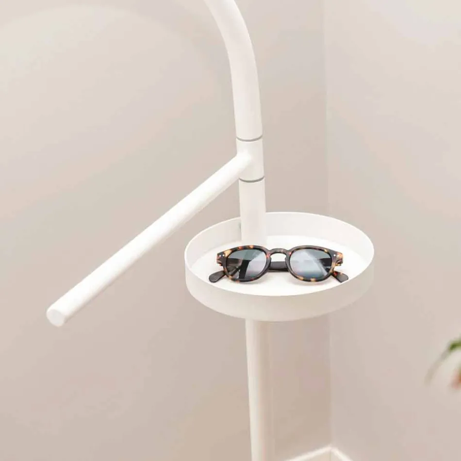 Moderne betjent stativ i RAL malet stål af Made in Italy design - Mirello Viadurini