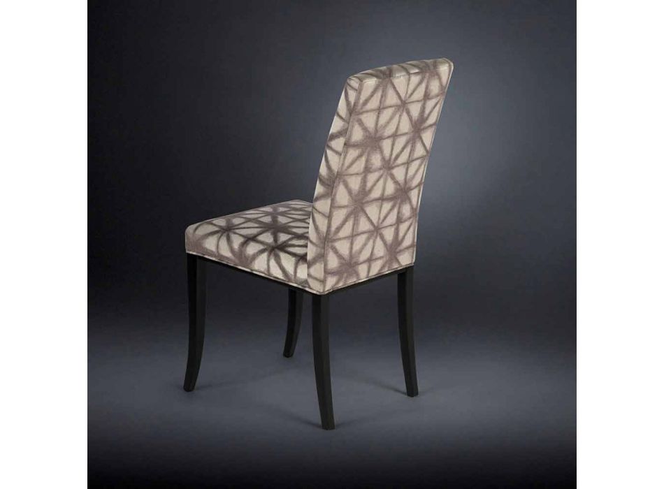 2. september polstrede moderne stole med træben i sort Audrey Viadurini