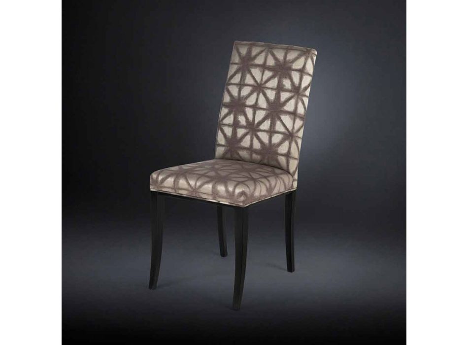 2. september polstrede moderne stole med træben i sort Audrey Viadurini