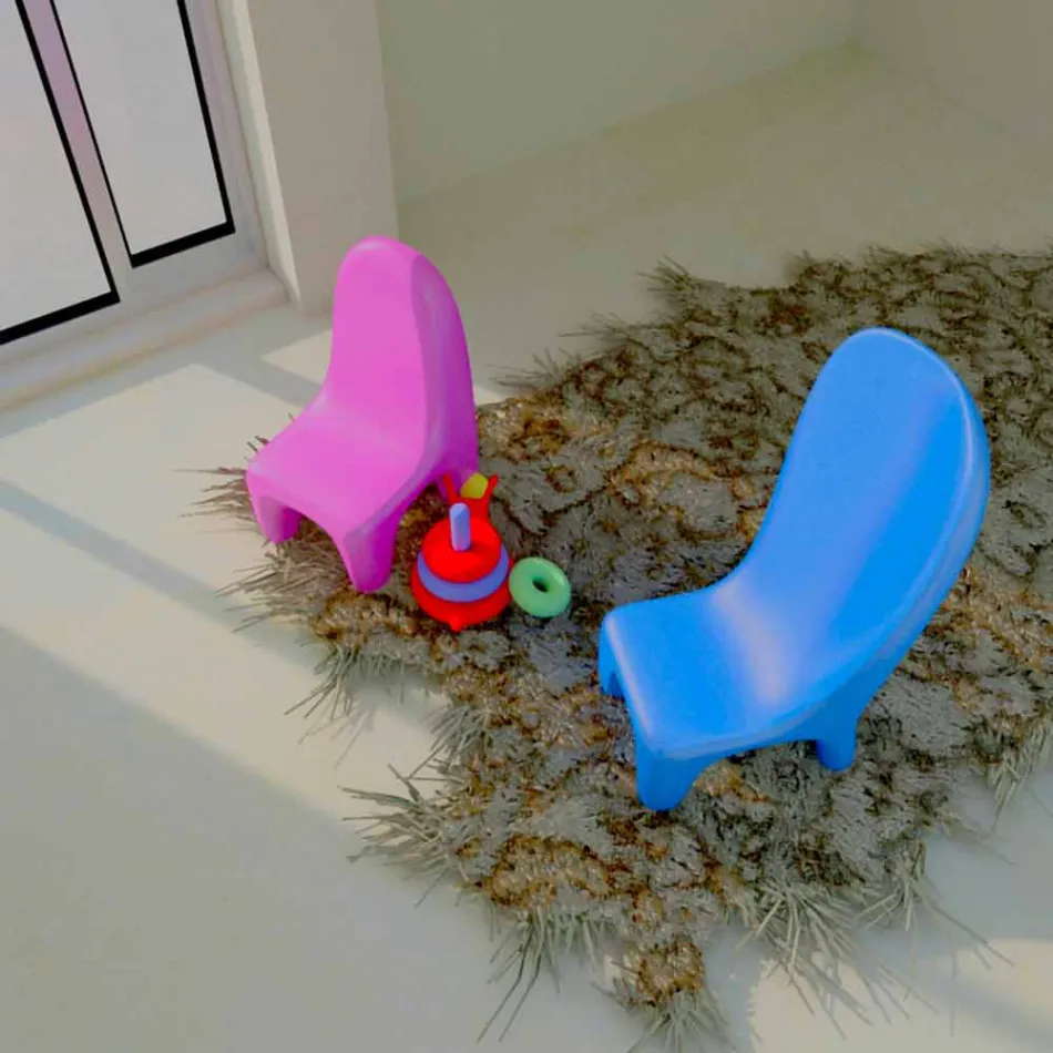 Sæt 2 Loriblanche Børne Stole Made In Italy Viadurini