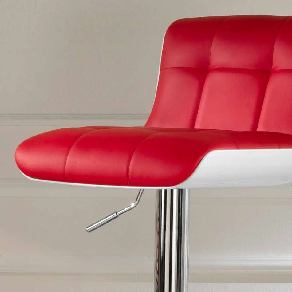 September 2 polstrede design afføring, justerbare i højden Ida Viadurini