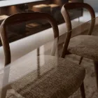 Sæt med 4 elegante spisebordsstole i massivt træ, fremstillet i Italien - Numa Viadurini