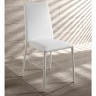4. september moderne stole i hvid læder, grå eller taupe Dora Viadurini