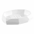 Sæt design badeværelses tilbehør i træ og harpiks Rivalba Viadurini