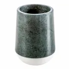 Moderne badeværelse tilbehør i marmoreret Bombei grøn marmor Viadurini