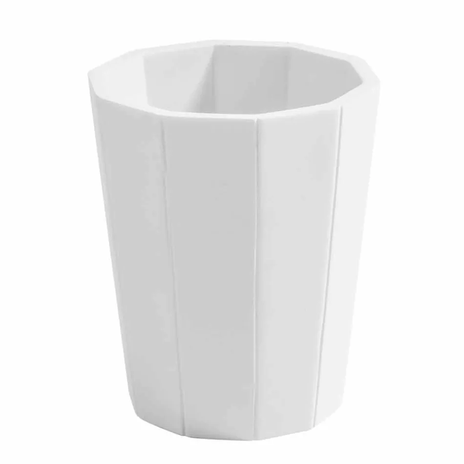 Rivello harpiks badeværelse tilbehør indstillet i moderne harpiks Viadurini