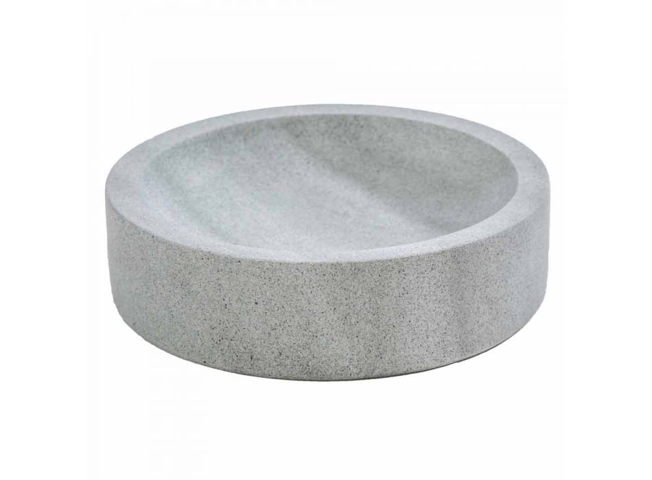 Montale grå sten badeværelse tilbehør sæt Viadurini