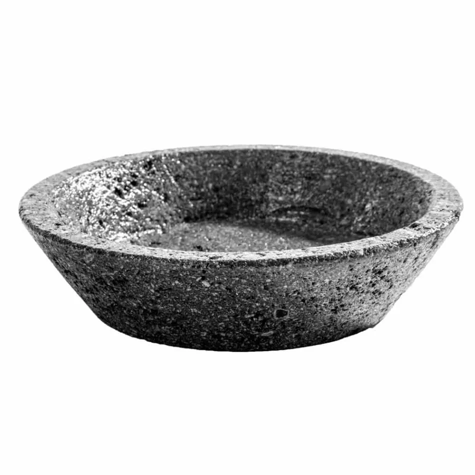 Montiano lava sten badeværelse tilbehør sæt Viadurini