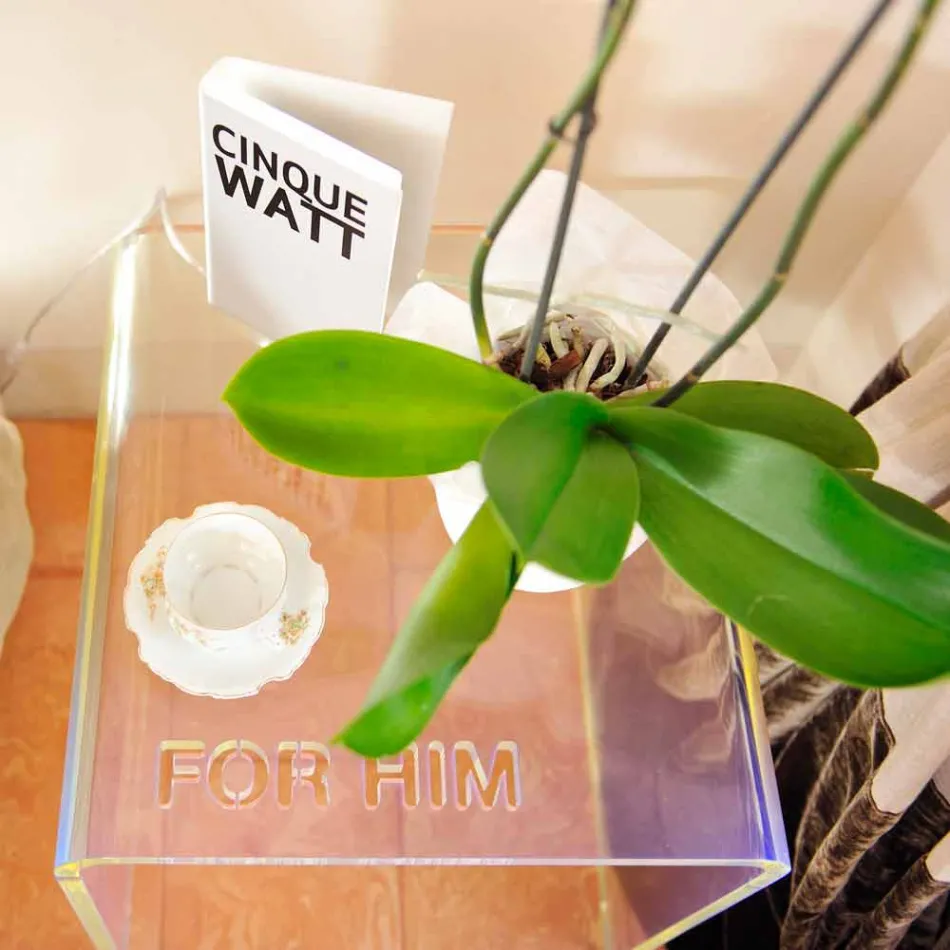 Sæt med moderne design i methacrylate fremstillet i Italien - Leielui Viadurini