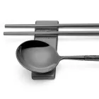 Sæt bestående af frugtske, spisepinde og bestikrest med origami - Osaka Viadurini