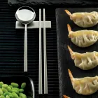 Sæt bestående af frugtske, spisepinde og bestikrest - Osaka Viadurini