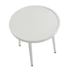 Sæt med 2 lænestole med aluminiumsbord i forskellige overflader - Souvenir Viadurini