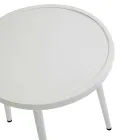 Sæt med 2 lænestole med aluminiumsbord i forskellige overflader - Souvenir Viadurini