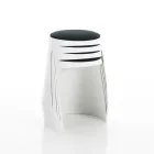 Sæt med 2 polypropylen skamler og stof sæde - ansjos Viadurini