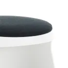 Sæt med 2 polypropylen skamler og stof sæde - ansjos Viadurini