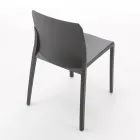 Sæt med 4 udendørs og indendørs stole i polypropylen i forskellige farver - bygget Viadurini