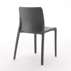 Sæt med 4 udendørs og indendørs stole i polypropylen i forskellige farver - bygget Viadurini