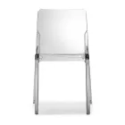 Sæt med 4 udendørs og indendørs stole i polypropylen i forskellige farver - bygget Viadurini