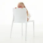 Sæt med 4 udendørs og indendørs stole i polypropylen i forskellige farver - bygget Viadurini