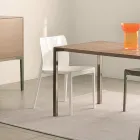 Sæt med 4 udendørs og indendørs stole i polypropylen i forskellige farver - bygget Viadurini