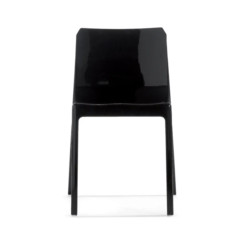 Sæt med 4 udendørs og indendørs stole i polypropylen i forskellige farver - bygget Viadurini