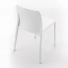 Sæt med 4 udendørs og indendørs stole i polypropylen i forskellige farver - bygget Viadurini