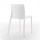Sæt med 4 udendørs og indendørs stole i polypropylen i forskellige farver - bygget Viadurini