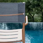 Sæt med 4 havestole i galvaniseret metal og batyline - Prestigio Viadurini