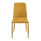 Sæt med 4 polstrede stole i farverigt stof og polstret stel - Luciana Viadurini