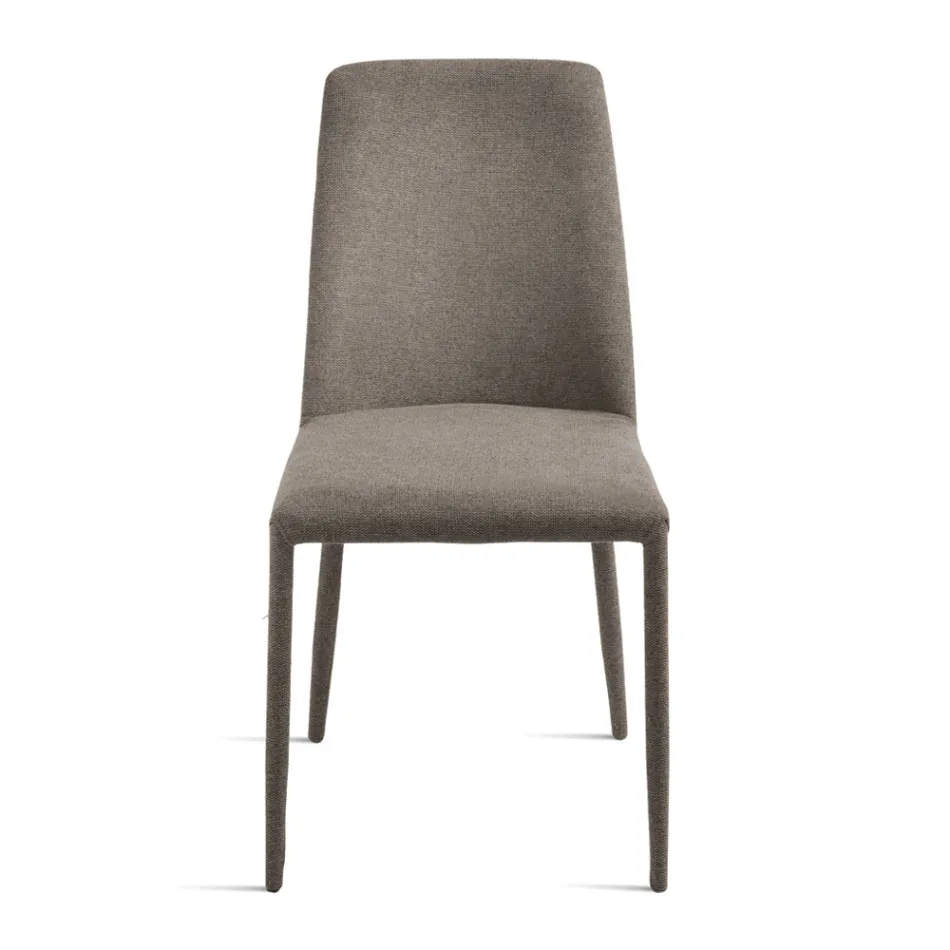 Sæt med 4 polstrede stole i farverigt stof og polstret stel - Luciana Viadurini