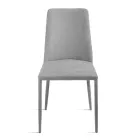Sæt med 4 polstrede stole i farverigt stof og polstret stel - Luciana Viadurini